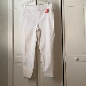 Spanx White Distressed Skinny Jeans NWT